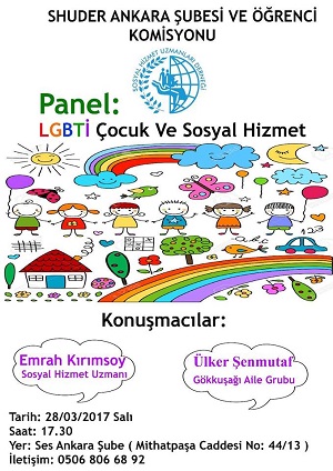 Ankara’da "LGBTİ Çocuk ve Sosyal Hizmet" konuşulacak | Kaos GL - LGBTİ+ Haber Portalı Haber